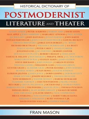 cover image of Historical Dictionary of Postmodernist Literature and Theater